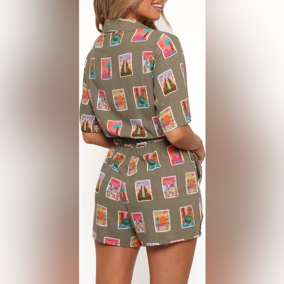 NWOT Petal + Pup Everlee Postcard Print Romper– Size XS - Picture 5 of 11